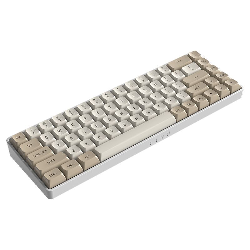 Darkflash GD68 Mechanical keyboard, Bluetooth - Milky & Brown