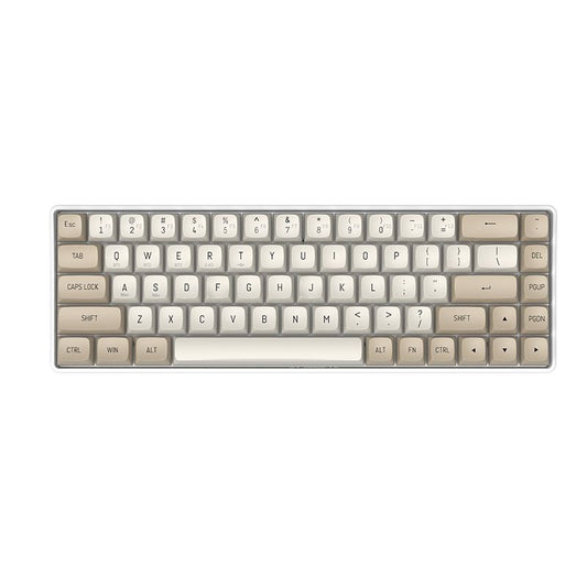 Darkflash GD68 Mechanical keyboard, Bluetooth - Milky & Brown