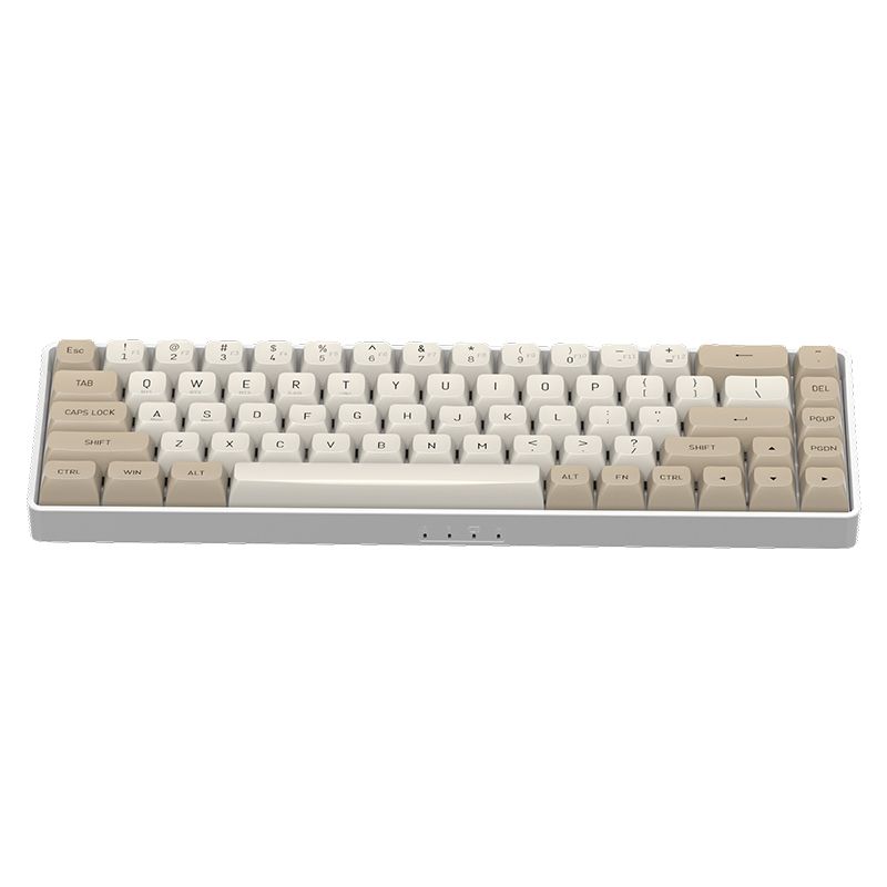 Darkflash GD68 Mechanical keyboard, Bluetooth - Milky & Brown